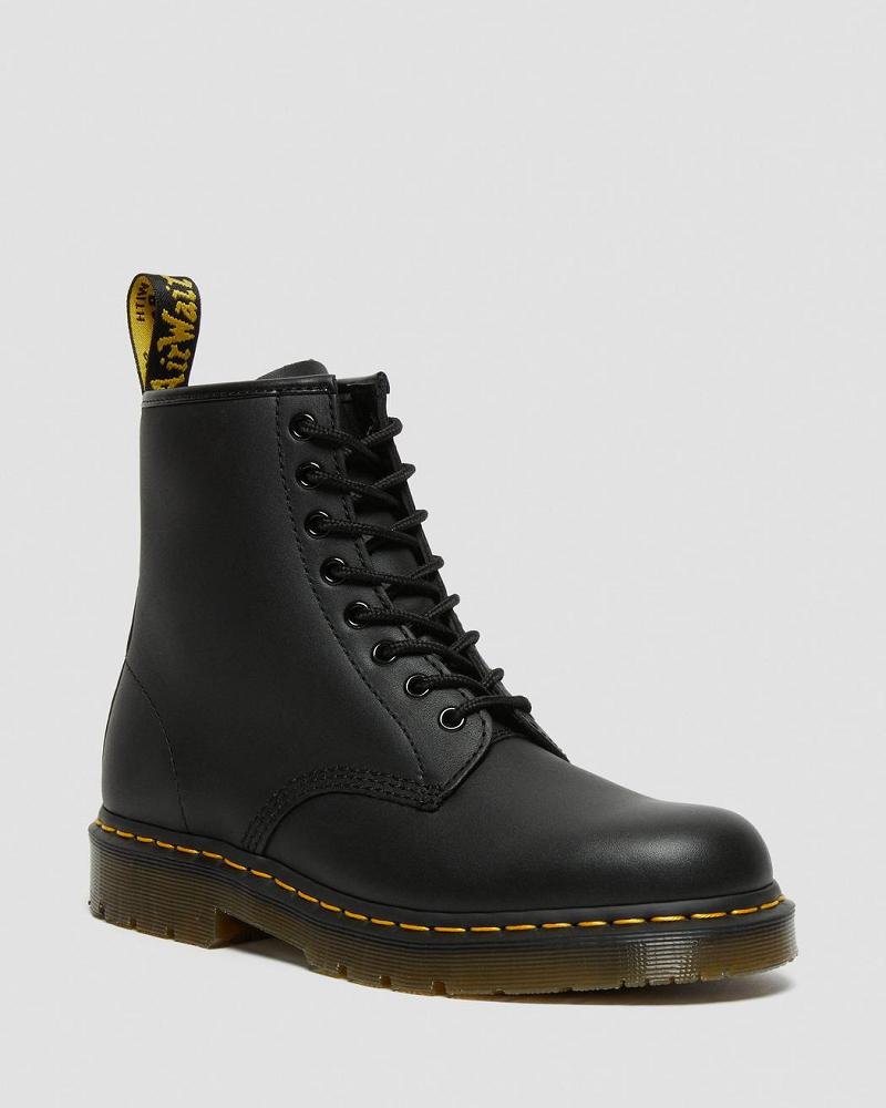 Men\'s Dr Martens 1460 Slip Resistant Leather Lace Up Boots Black | AU 531WNB